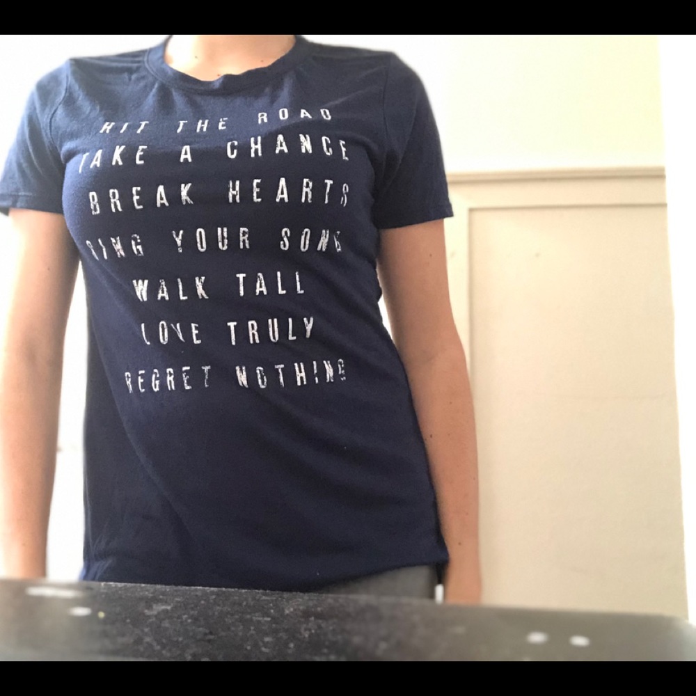 Blue T-shirt with print
